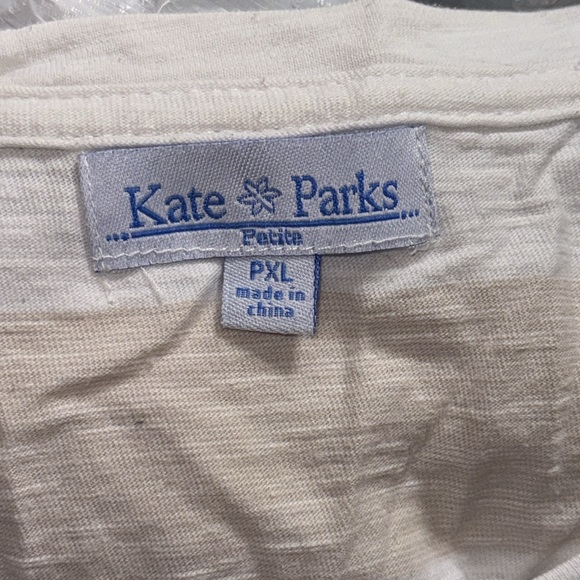 Kate Parks Striped 3/4 Sleeve Soft Top - Picture 5 of 6